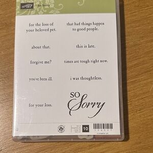Stampin' Up! So Sorry Stamp Set